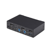 Picture of StarTech.com 2-Port DisplayPort KVM Switch, 4K 60Hz, DP 1.2, EDID Management, 2-Port USB 3.0 Hub, 4x USB HID Ports, TAA Compliant