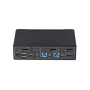 Picture of StarTech.com 2-Port DisplayPort KVM Switch, 4K 60Hz, DP 1.2, EDID Management, 2-Port USB 3.0 Hub, 4x USB HID Ports, TAA Compliant