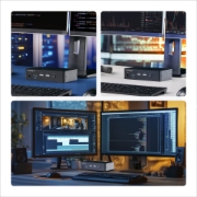 Picture of StarTech.com 2-Port DisplayPort KVM Switch, 4K 60Hz, DP 1.2, EDID Management, 2-Port USB 3.0 Hub, 4x USB HID Ports, TAA Compliant