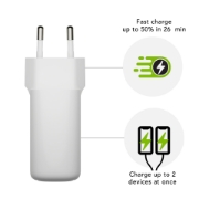 Picture of dbramante1928 re-charge Pro - EU Wall Charger - 2x USB-C 30W - W
