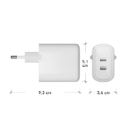 Picture of dbramante1928 re-charge Pro - EU Wall Charger - 2x USB-C 30W - W