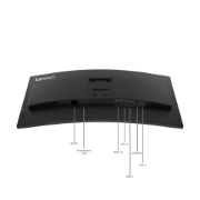 Afbeeldingen van Lenovo ThinkVision T34WD-40 LED display 86,4 cm (34") 3440 x 1440 Pixels Wide Quad HD Zwart