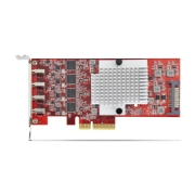 Image de StarTech.com Carte PCIe USB-C 4 Ports, USB 3.2 10 Gbit/s, Carte d'Extension PCI Express USB-C, 4 Contrôleurs USB Indépendants, Carte PCIe USB Type-C, Windows/Linux/macOS, Conforme TAA