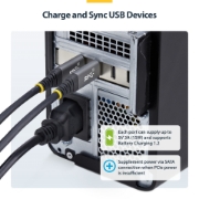 Image de StarTech.com Carte PCIe USB-C 4 Ports, USB 3.2 10 Gbit/s, Carte d'Extension PCI Express USB-C, 4 Contrôleurs USB Indépendants, Carte PCIe USB Type-C, Windows/Linux/macOS, Conforme TAA