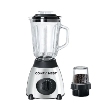 Show details for Comfy Nest CN-BLG15P: 2-in-1 Glass Blender and Grinder - 5 Speed + Pulse Function Picture of Comfy Nest CN-BLG15P: 2-in-1 Glass Blender and Grinder - 5 Speed + Pulse Function