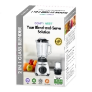Afbeeldingen van Comfy Nest CN-BLG15P: 2-in-1 glazen blender en grinder - 5 snelheden + pulsfunctie