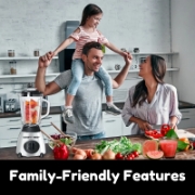 Afbeeldingen van Comfy Nest CN-BLG15P: 2-in-1 glazen blender en grinder - 5 snelheden + pulsfunctie
