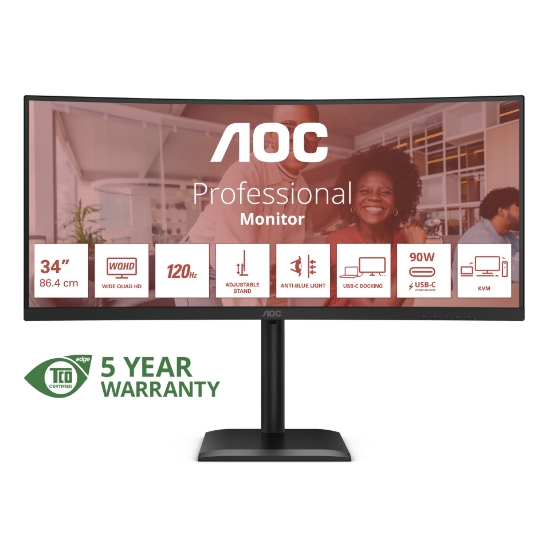 Image de AOC CU34E4CV écran plat de PC