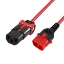 Image de ACT AK5512 câble électrique Rouge 1 m Coupleur C13 Coupleur C14