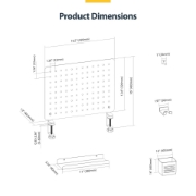 Picture of StarTech.com 1612B-DESK-PEGBOARD desk organizer set 1 pc(s)