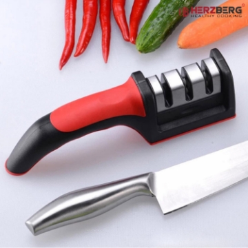 Show details for Herzberg HG-8101: Sturdy Knife Sharpener Black Picture of Herzberg HG-8101: Sturdy Knife Sharpener Black