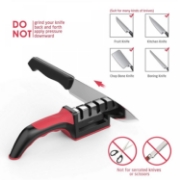 Picture of Herzberg HG-8101: Sturdy Knife Sharpener Red/Black