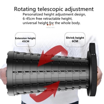 Show details for Herzberg HG-04050: Telescopic Adjustable Folding Outdoor Chair - Black Picture of Herzberg HG-04050: Telescopic Adjustable Folding Outdoor Chair - Black