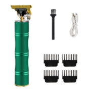 Picture of Herzberg HG-04104: Rechargeable Professional Electric Haircut Trimmer - Bamboo Green