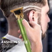 Picture of Herzberg HG-04104: Rechargeable Professional Electric Haircut Trimmer - Bamboo Green