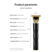 Afbeeldingen van Herzberg HG-04111: Oplaadbare Professionele Elektrische Tondeuse - Zwart
