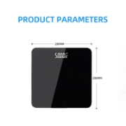 Picture of Herzberg HG-04272:Rechargeable Body Weighing Scale & Room Thermometer