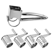 Picture of Herzberg HG-04289:Stainless Steel Manual CheeseGrater with 4 Grater