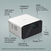 Picture of Epson EF-21W Standard throw projector 3LCD 1080p (1920x1080) Black, White