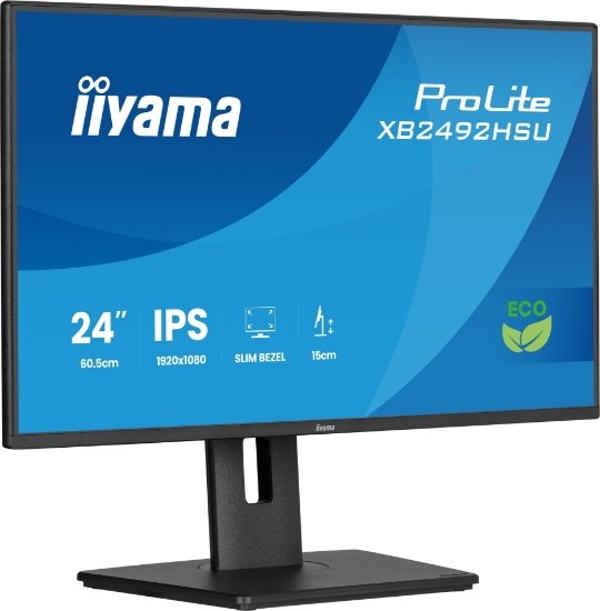 Afbeeldingen van iiyama ProLite XB2492HSU-B1 computer monitor 61 cm (24") 1080 x 1920 Pixels Quad HD LED Zwart