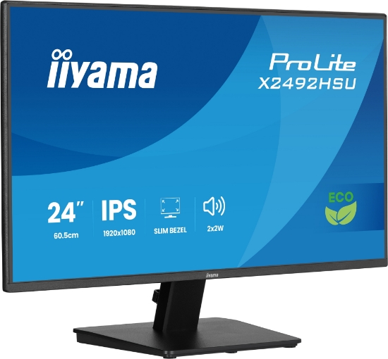 Afbeeldingen van iiyama ProLite X2492HSU-B1 computer monitor 61 cm (24") 1920 x 1080 Pixels Full HD LED Zwart