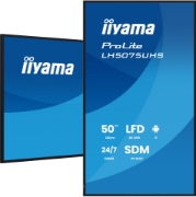 Picture of iiyama 50" 4K UHD Professional Digital Signage 24/7 display featuring Android OS, FailOver and Intel® SDM slot