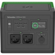Afbeeldingen van APC SE OffGrid Portable Power Station 500 - Li-Ion accu, LCD, 2x stopcontact, 3x USB-A, 2x USB-C, 3x 12V, draadloze lader