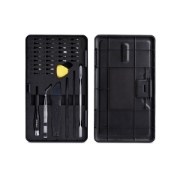 Picture of StarTech.com 40-Piece Computer Repair Toolkit for Laptop/PC/Electronics/Phone, 30-Bit Precision Screwdriver Set, Removable Lid with Magnetic Pad, Prying Tools