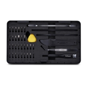 Picture of StarTech.com 40-Piece Computer Repair Toolkit for Laptop/PC/Electronics/Phone, 30-Bit Precision Screwdriver Set, Removable Lid with Magnetic Pad, Prying Tools