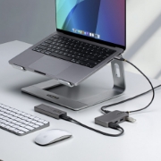 Image de StarTech.com 5G4AC-USB-C-HUB hub & concentrateur USB 3.2 Gen 1 (3.1 Gen 1) Type-C 5000 Mbit/s Gris