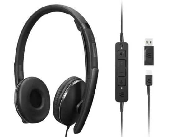 Image de Lenovo 4XD1M45627 casque Avec fil Arceau USB Type-C Noir