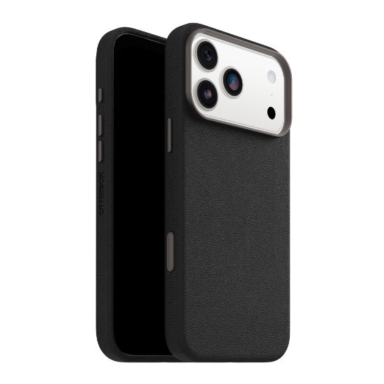 Picture of OtterBox Symmetry Cactus Leather Camera Control Apple iPhone 17 Pro Max Noir Ash - black