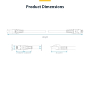 Afbeeldingen van StarTech.com 15m CAT8 Netwerkkabel, Wit, Snagless RJ45, 25G/40G, 2000MHz, 100W PoE++, S/FTP, 26AWG 100% Pure Koperdraad, LSZH, Shielded Ethernet Kabel met Trekontlasting, Fluke Channel Getest