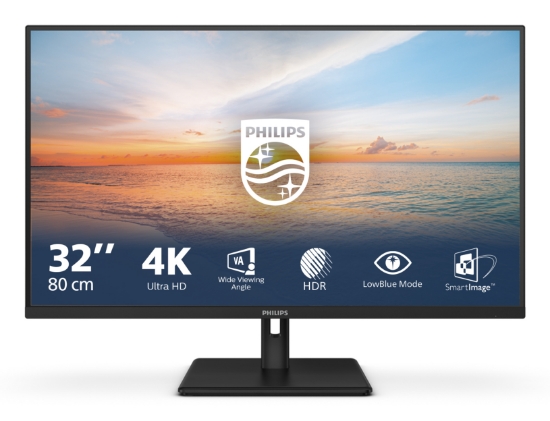 Image de Philips 1000 series 32E1N1800LA/00 LED display 80 cm (31.5") 3840 x 2160 pixels 4K Ultra HD LCD Noir