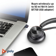 Afbeeldingen van Poly Voyager 4310 Microsoft Teams Certified USB-A Headset + BT700 dongle