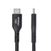 Picture of StarTech.com 3m (9.8ft) USB-A to USB-C Charging Cable, Charge & Sync, 3A, USB 2.0, TPE Jacket - Black USB Charging Cord