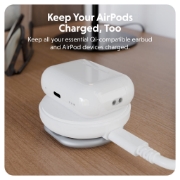 Picture of Targus HJ3310WHGL mobile device charger Headphones, Smartphone, Smartwatch White USB Wireless charging Fast charging Indoor