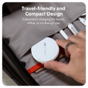 Picture of Targus HJ3310WHGL mobile device charger Headphones, Smartphone, Smartwatch White USB Wireless charging Fast charging Indoor