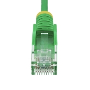 Afbeeldingen van StarTech.com 1m Dunne CAT6 Ethernet Kabel, Groen, Snagless, 100W PoE, UTP, LSZH, 28AWG Pure Koperdraad, Slim RJ45 Netwerk Patchkabel met Trekontlasting, Fluke Getest