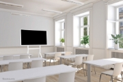 Image de Neomounts FL50-515WH1 Support au sol mobile Samsung Flip 55-65" - rotatif - installation rapide