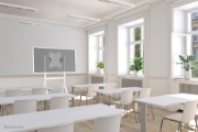 Image de Neomounts FL50-515WH1 Support au sol mobile Samsung Flip 55-65" - rotatif - installation rapide