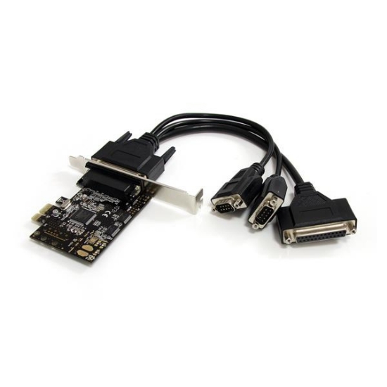 Afbeeldingen van StarTech.com 2S1P PCI Express Seriële Parallele Combokaart met Breakout-kabel