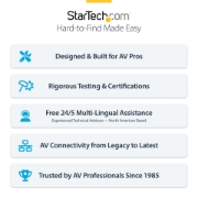Afbeeldingen van StarTech.com HDMI Ontvanger Over IP Netwerk voor IH2006 Product Series, 4K 60Hz, HDMI over Ethernet/UTP, Zonder Drivers, AVoIP, Inclusief Montagekit, Enkel Onvanger