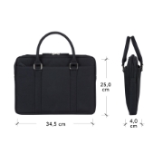 Picture of dbramante1928 Stelvio - 14" Slim Laptop Bag Recycled - Black
