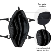 Picture of dbramante1928 Stelvio - 14" Slim Laptop Bag Recycled - Black
