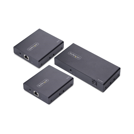 Afbeeldingen van StarTech.com 2-Port HDMI Extender en Splitter Over CAT6, 4K 60Hz, Tot 70m, 1x2 HDMI over Ethernet Distributie Kit met IR en Power Over Cable