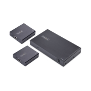 Picture of StarTech.com 4-Port HDMI Extender and Splitter Over CAT6, 4K 60Hz, Up to 230ft (70m), 1x4 HDMI over Ethernet Distribution Kit with IR and Power Over Cable