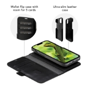 Image de dbramante1928 Lynge coque de protection pour téléphones portables 13,7 cm (5.4") Étui avec portefeuille Noir