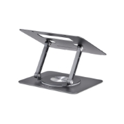 Afbeeldingen van StarTech.com Draaibare Laptopstandaard, 360 Roterende Laptophouder voor Computer, Verhoogd plateau met Verstelbare Kanteling, Max 5kg, Aluminium