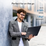 Picture of ASUS ExpertBook B3 B3405CCA-LY2050X Intel Core Ultra 7 255H Laptop 35.6 cm (14") WUXGA 16 GB DDR5-SDRAM 512 GB SSD Wi-Fi 6 (802.11ax) Windows 11 Pro US International Grey